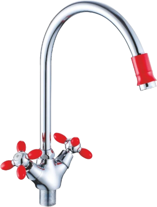 Смеситель для кухни Cron CN127 CN46127-6 красный