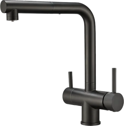 Смеситель для кухни Emar Steel ЕСВ 7017 black