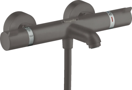 Термостатический смеситель Hansgrohe Ecostat Comfort 13114340 для ванны с душем, шлифованный черный хром