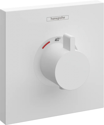 Термостатический смеситель Hansgrohe ShowerSelect Highflow 15760700 для душа, матовый белый