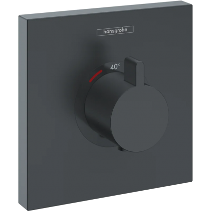Термостатический смеситель Hansgrohe ShowerSelect Highflow 15760670 для душа, матовый черный