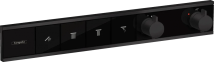 Термостатический смеситель Hansgrohe RainSelect 15382670 для душа, черный матовый