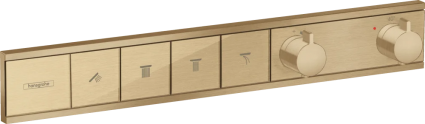 Термостатический смеситель Hansgrohe RainSelect 15382140 для душа, шлифованная бронза
