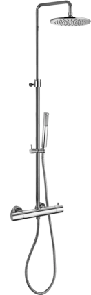 Душевая стойка Paffoni Mini Birillo ZCOL638KLIQCR с термостатом, хром
