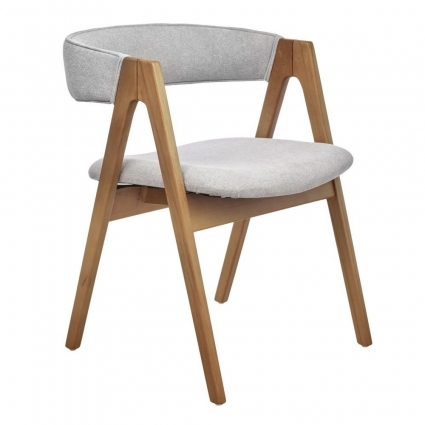 Стул bradexhome Alan серого цвета
