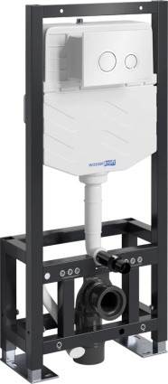 Система инсталляции для унитазов Wasserkraft Dill 61TLT.010.ME.WH01 с кнопкой смыва белой