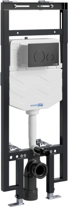 Система инсталляции для унитазов Wasserkraft Dinkel 58TLT.010.ME.MB02 с кнопкой смыва матовой черной