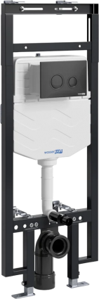Система инсталляции для унитазов Wasserkraft Dinkel 58TLT.010.ME.MB01 с кнопкой смыва матовой черной