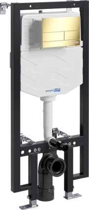 Система инсталляции для унитазов Wasserkraft Vils 56TLT.010.ME.PG04 с кнопкой смыва золото