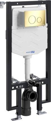 Система инсталляции для унитазов Wasserkraft Vils 56TLT.010.ME.PG02 с кнопкой смыва золото