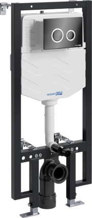 Система инсталляции для унитазов Wasserkraft Vils 56TLT.010.ME.PB01 с кнопкой смыва черной