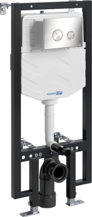 Система инсталляции для унитазов Wasserkraft Vils 56TLT.010.ME.BN01 с кнопкой смыва никель