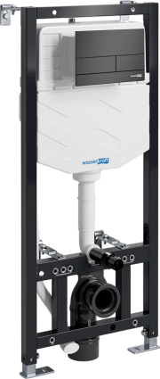 Система инсталляции для унитазов Wasserkraft Aller 10TLT.010.ME.MB04 с кнопкой смыва матовой черной