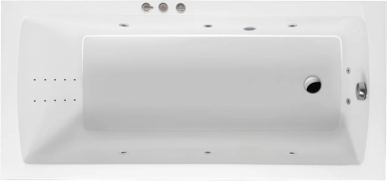 Акриловая ванна Excellent Aquaria Smart Nano 140x70 см, с гидромассажем, с каркасом, со сливом-переливом