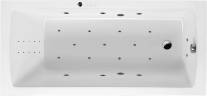 Акриловая ванна Excellent Aquaria Ultra Nano 150x70 см, с гидромассажем, с каркасом, со сливом-переливом