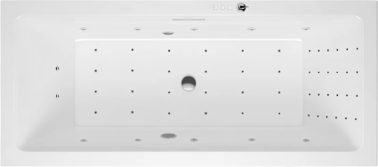 Акриловая ванна Excellent Heaven Slim Nano 180x80 см, с гидромассажем, с каркасом, со сливом-переливом