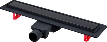 Душевой трап (лоток) Berges Wasserhaus Optim Line Black 095508 80 см, матовый черный
