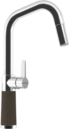 Смеситель для кухни Schock Cristalite SC-530-D выдвижной излив, мокка