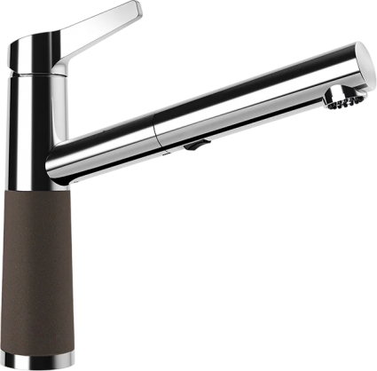 Смеситель для кухни Schock Cristalite SC-510-D выдвижной излив, мокка