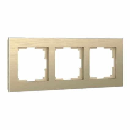 Рамка Werkel Aluminium на 3 поста шампань алюминий W0031711 4690389158155