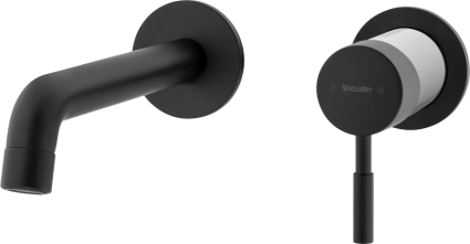 Смеситель для раковины Shouder Rogen 0251610 черный, хром