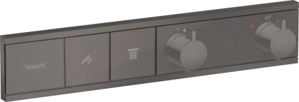 Термостатический смеситель встраиваемый Hansgrohe RainSelect 15380340 для душа, шлифованный черный хром