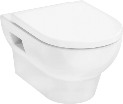Унитаз подвесной Hansgrohe GladeLake S безободковый, с микролифтом