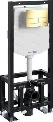 Система инсталляции для унитазов Wasserkraft Dill 61TLT.010.ME.PG04 с кнопкой смыва золото