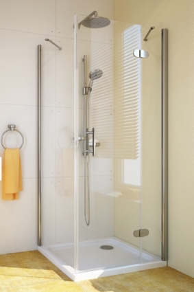Душевой уголок GuteWetter Lux Square GK-103 правый 90x90 см стекло бесцветное, профиль хром