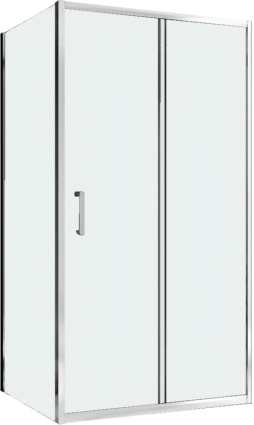 Душевой уголок Abber Schwarzer Diamant AG301105-S505 110x50, профиль хром, стекло прозрачное