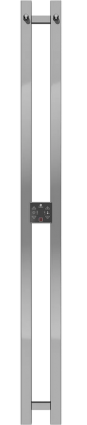 Полотенцесушитель электрический Terminus Duo 1200, нержавеющая сталь