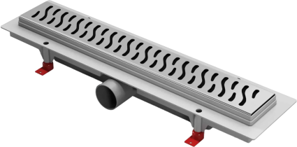Душевой трап (лоток) Creto Zigzag CRE-450 ZN 45 см, хром