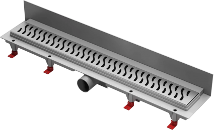 Душевой трап (лоток) Creto Zigzag CRE-750 ZN-P 75 см, хром