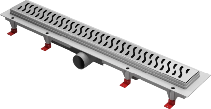 Душевой трап (лоток) Creto Zigzag CRE-750 ZN 75 см, хром