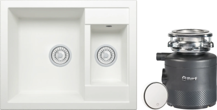 Комплект Мойка кухонная Tolero Classic R-109 туман + Измельчитель Bort Alligator X