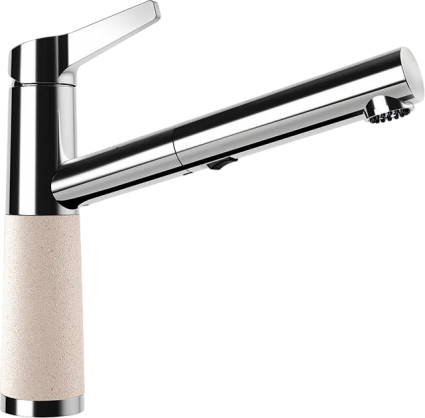 Смеситель для кухни Schock Cristalite SC-510-D выдвижной излив, эверест