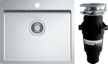 Комплект Мойка кухонная Alveus Quarto 10 1124382 + Измельчитель Bone Crusher BC 810-SL Slim Line