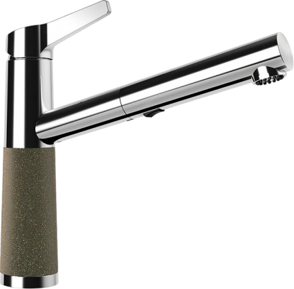 Смеситель для кухни Schock Cristadur SC-510-D выдвижной излив, бронза