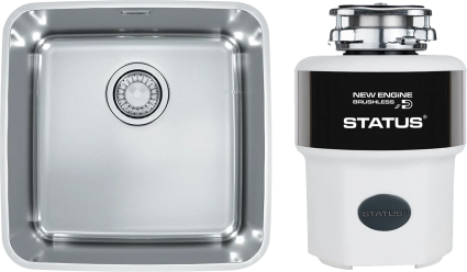 Комплект Мойка кухонная Alveus Luno 30 + Измельчитель Status Next 400