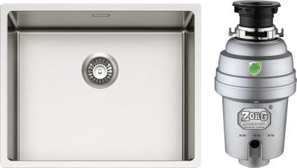 Комплект Мойка кухонная Alveus Nox 50 + Измельчитель Zorg Inox D ZR-56 D