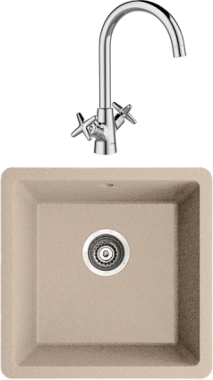 Комплект Мойка кухонная Iddis Tanto TU2P461i87 + Смеситель Acros ACRSB00i05 хром