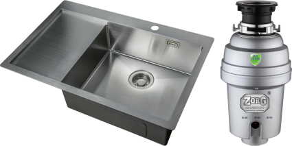 Комплект Мойка кухонная Zorg Light ZL R 780510-R + Измельчитель Inox D ZR-38 D