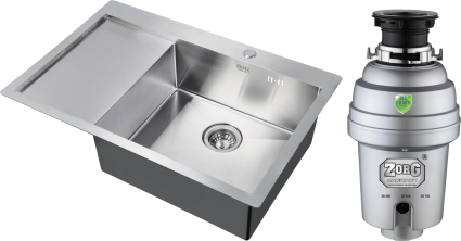 Комплект Мойка кухонная Zorg Inox R 7851 R + Измельчитель Inox D ZR-56 D