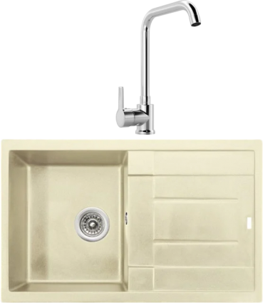 Комплект Мойка кухонная Kaiser KGM-7850-J жасмин + Смеситель MEGA Ege MG-PL10 хром