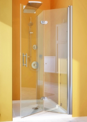 Душевая дверь в нишу GuteWetter Lux Door GK-102A правая 90 см стекло бесцветное, профиль хром