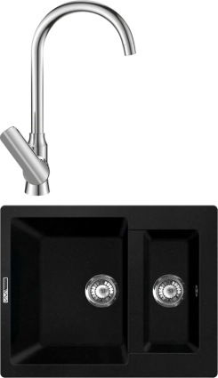 Комплект Мойка кухонная Lava D1.LAV + Смеситель SG07 CR chrome