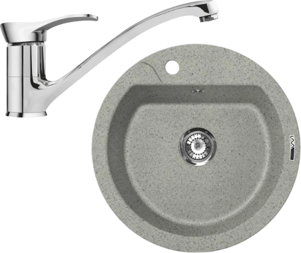 Комплект Мойка кухонная Lava R3 scandic + Смеситель SG04 CR chrome