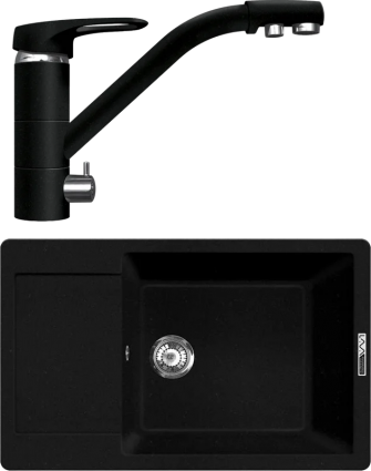 Комплект Мойка кухонная Lava L8.LAV + Смеситель SG05 LAV lava