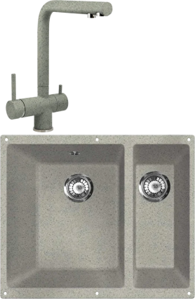 Комплект Мойка кухонная Lava U2 scandic + Смеситель SG14 SCA scandic