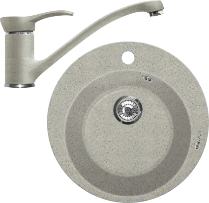 Комплект Мойка кухонная Lava R1 scandic + Смеситель SG04 SCA scandic